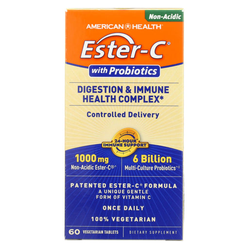 American Health Ester-c Digestion And Immune Health Complex - 1000 Mg - 60 Vegetarian Tablets