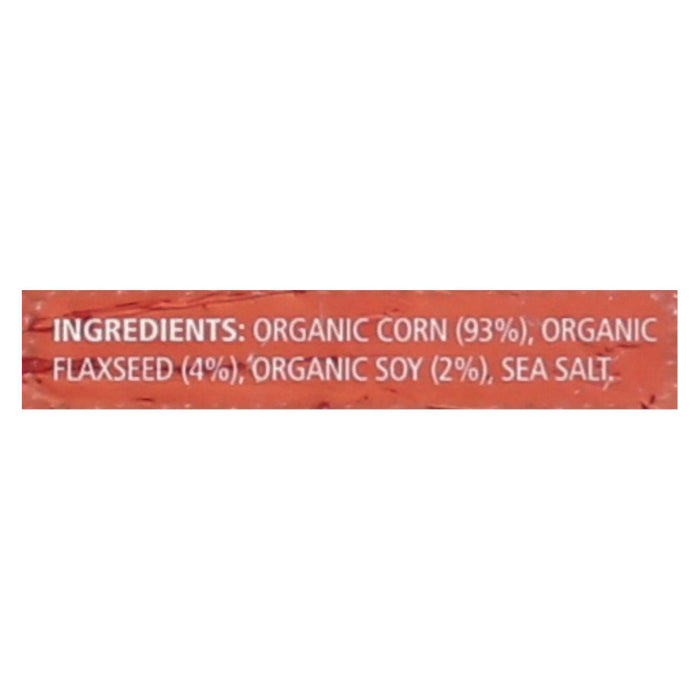 Real Foods Organic Corn Thins - Soy And Linseed - Case Of 6 - 5.3 Oz.