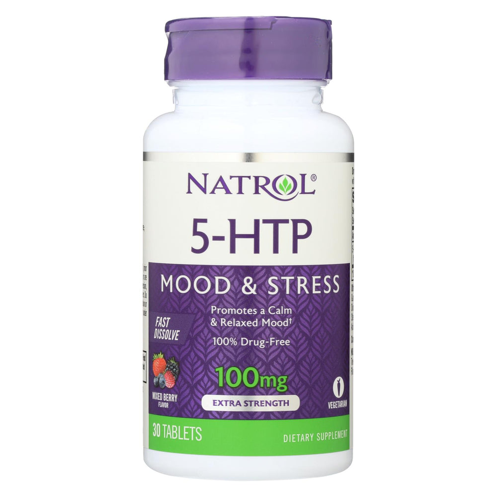 Natrol 5-htp Fast Dissolve Wild Berry - 100 Mg - 30 Tablets