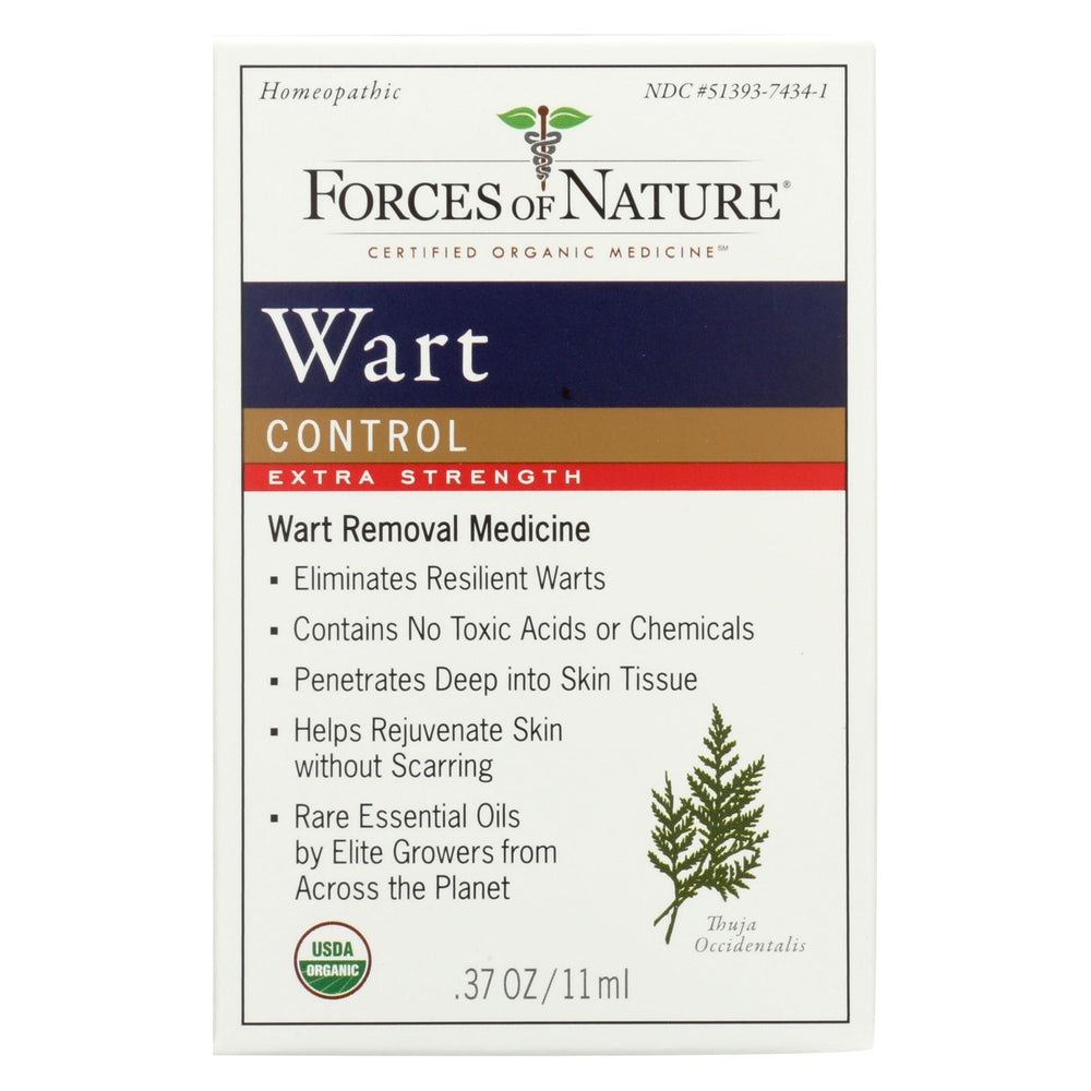 Forces Of Nature Organic Wart Control - Extra Strength - 11 Ml