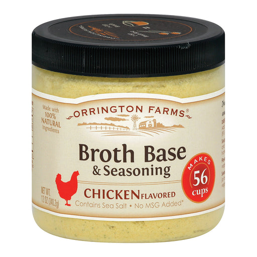 Orrington Farms Broth Base And Seasoning - Chicken - Case Of 6 - 12 Oz.