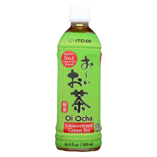 Ito En Oi Ocha Unsweetened Japanese Green Tea - Case Of 12 - 16.9 Oz