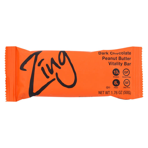 Zing Bars Nutrition Bar - Chocolate Peanut Butter - 1.76 Oz Bars - Case Of 12