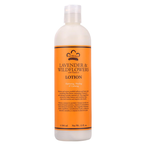 Nubian Heritage Lotion - Lavender And Wildflower - 13 Oz