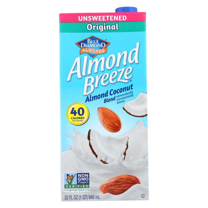 Almond Breeze Almondmilk Coconutmilk Blended - Unsweetened - Case Of 12 - 32 Fl Oz