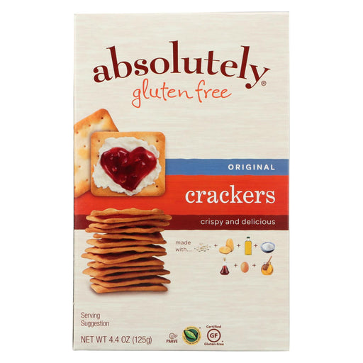 Absolutely Gluten Free Crackers - Original - Case Of 12 - 4.4 Oz.