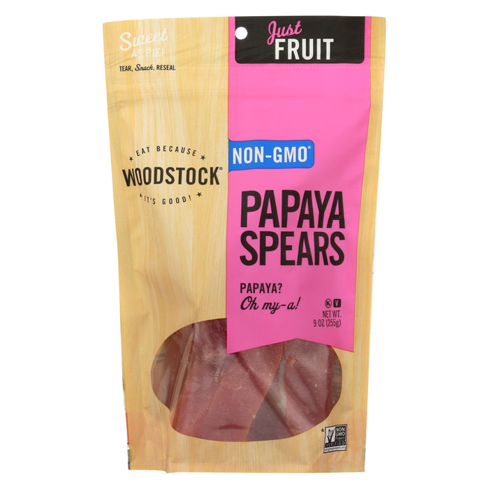 Woodstock Papaya Spears - Case Of 8 - 9 Oz.