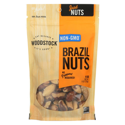 Woodstock Brazil Nuts - Raw - Case Of 8 - 9 Oz.