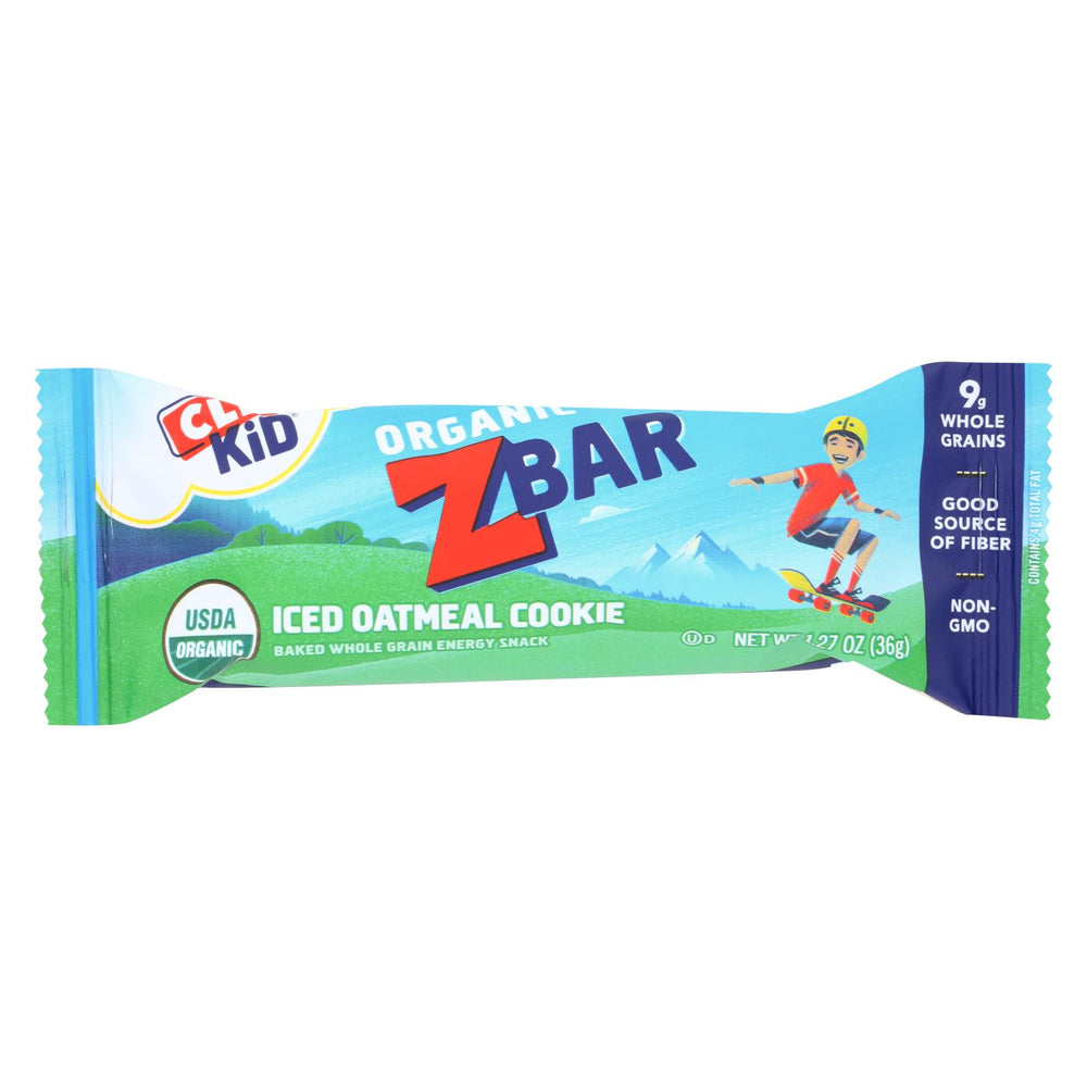 Clif Bar Organic Clif Kid Zbar - Iced Oatmeal Cookie - Case Of 18 - 1.27 Oz Bars