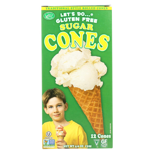 Let's Do Ice Cream Cones - Sugar - Case Of 12 - 4.6 Oz.
