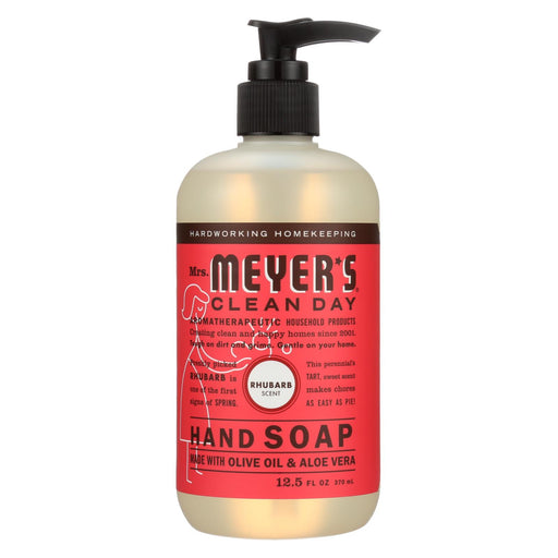 Mrs. Meyer's Clean Day - Liquid Hand Soap - Rhubarb - 12.5 Fl Oz - Case Of 6
