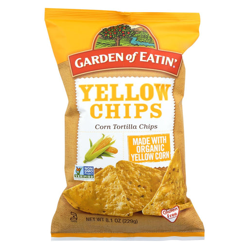 Garden Of Eatin' Yellow Corn Tortilla Chips - Tortilla Chips - Case Of 12 - 8.1 Oz.