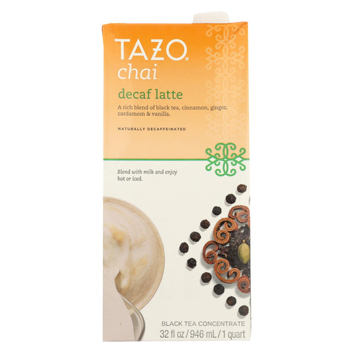 Tazo Tea Decaf Tea - Chai Latte - Case Of 6 - 32 Fl Oz