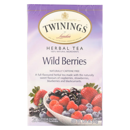 Twining's Tea Herbal Tea - Wild Berries - Case Of 6 - 20 Bags