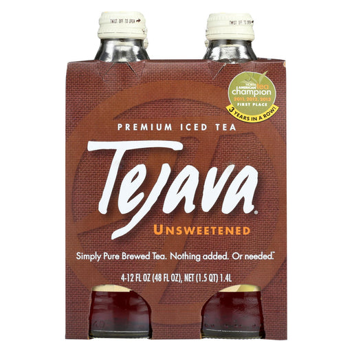 Tejava Black Tea - Unsweetened - Case Of 6 - 12 Oz.