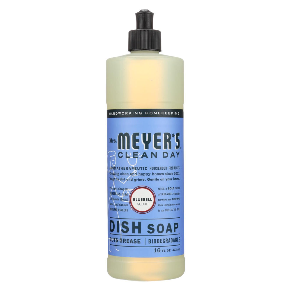 Mrs. Meyer's Clean Day - Liquid Dish Soap - Bluebell - Case Of 6 - 16 Oz