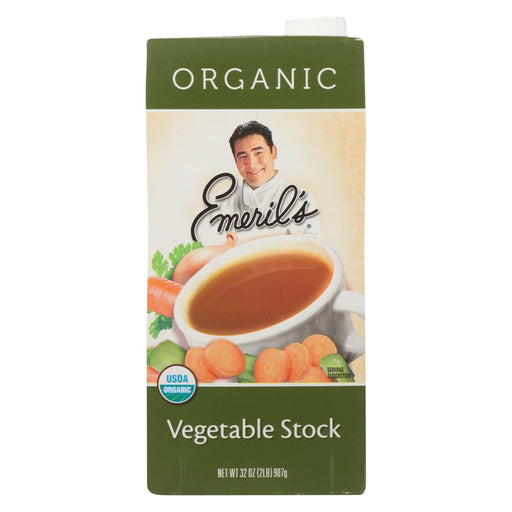 Emeril Organic Vegetable Stock - Case Of 6 - 32 Fl Oz.