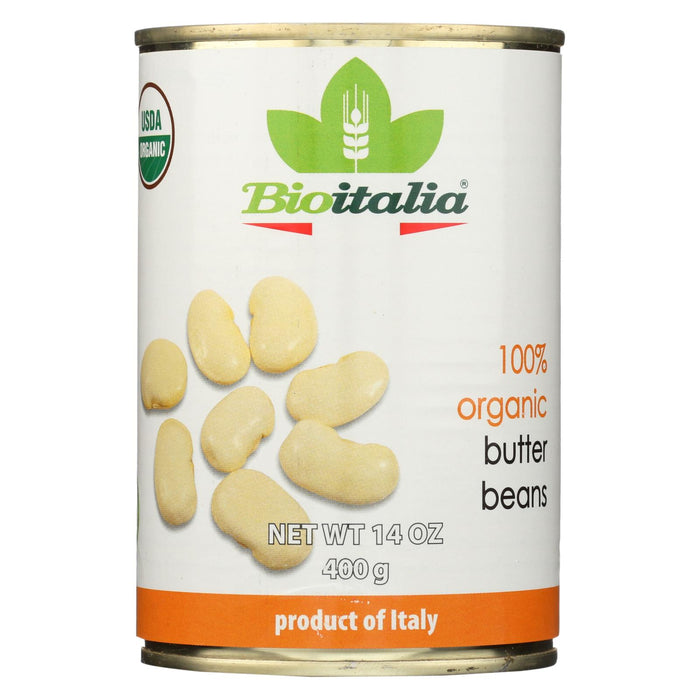 Bioitalia Organic Beans - Butter Beans - Case Of 12 - 14 Oz.