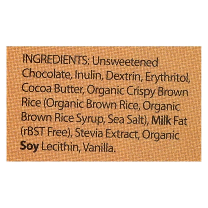 Lily's Sweets Chocolate Bar - Dark Chocolate - 55 Percent Cocoa - Crispy Rice - 3 Oz Bars - Case Of 12