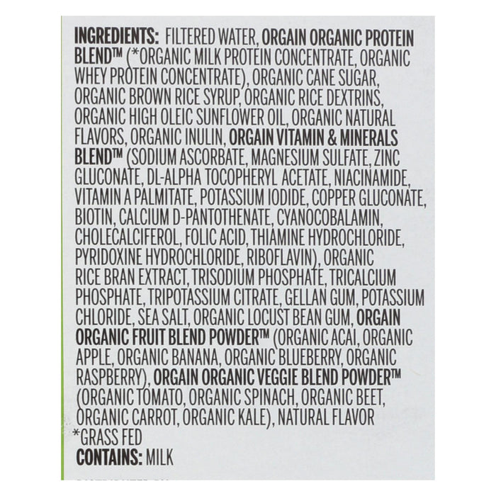 Orgain Organic Nutritional Shake - Iced Caf? Mocha - Case Of 3 - 11 Fl Oz.