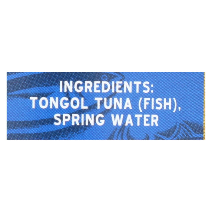 Crown Prince Tongol Tuna In Spring Water - Chunk Light - Case Of 12 - 5 Oz.