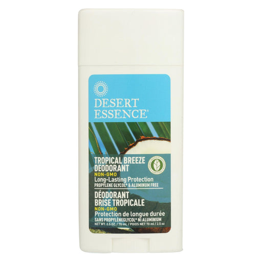 Desert Essence Deodorant - Tropical Breeze - 2.5 Oz