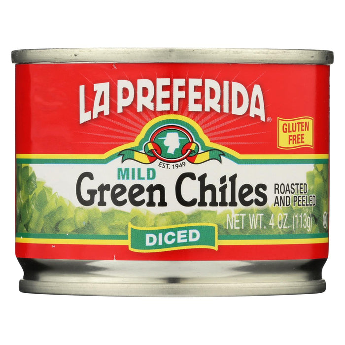 La Preferida Green Chiles - Diced - Case Of 24 - 4 Oz.