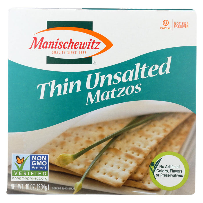 Manischewitz Thin Tea Matzo - Case Of 12 - 10 Oz.