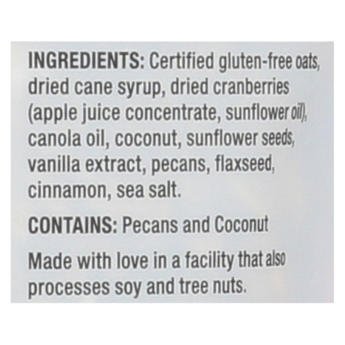Love Grown Foods Oat Clusters - Sweet Cranberry Pecan - Case Of 6 - 12 Oz.