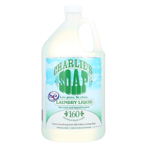 Charlies Soap Laundry Detergent - 128 Loads - Liquid - 128 Oz - Case Of 4