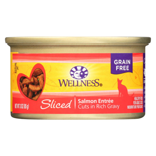 Wellness Pet Products Cat Food - Salmon Entr?e - Case Of 24 - 3 Oz.