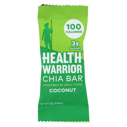 Health Warrior Chia Bar - Coconut - .88 Oz Bars - Case Of 15