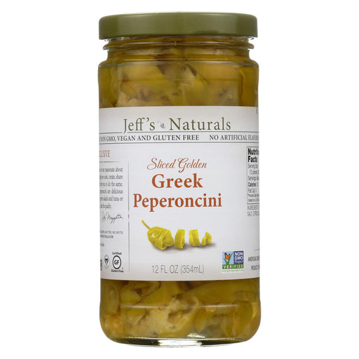 Jeff's Natural Jeff's Natural Greek Pepperoncini - Greek Pepperoncini - Case Of 6 - 12 Oz.