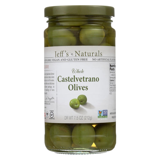 Jeff's Natural Jeff's Natural Castelvetrano Olives - Castelvetrano - Case Of 6 - 7.5 Oz.