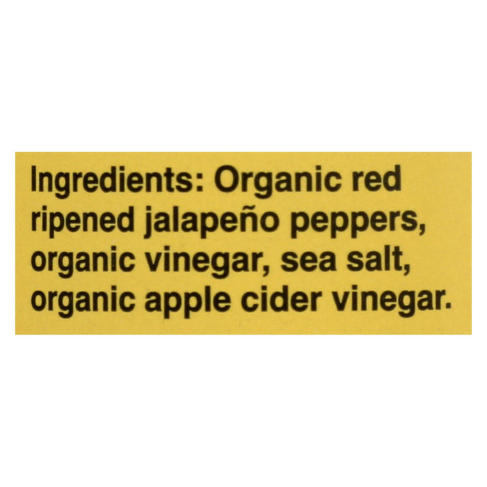 Organic Harvest Pepper Sauce - Organic Jalapeno - Case Of 12 - 5 Oz.