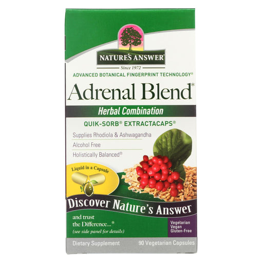Nature's Answer Adrenal Stress Away - 90 Veggie Caps