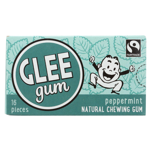 Glee Gum Chewing Gum - Peppermint - Case Of 12 - 16 Pieces