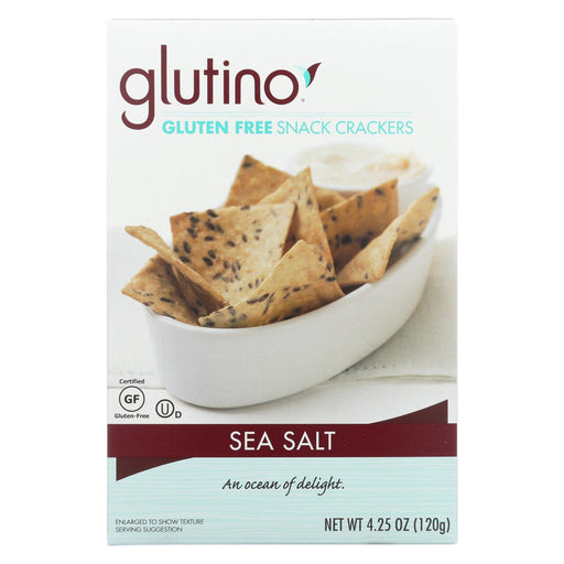 Glutino Sea Salt Crackers - Case Of 6 - 4.25 Oz.