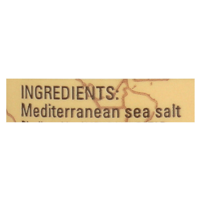 Natural Tides Mediterranean Sea Salt - Fine Crystals - Case Of 12 - 17.6 Oz.