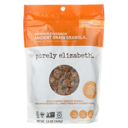 Purely Elizabeth Organic Ancient Granola Cereal And Puffs - Pumpkin Fig - Case Of 6 - 12 Oz.