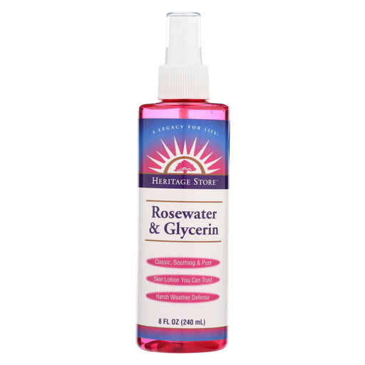 Heritage Products Rosewater And Glycerin - 8 Fl Oz