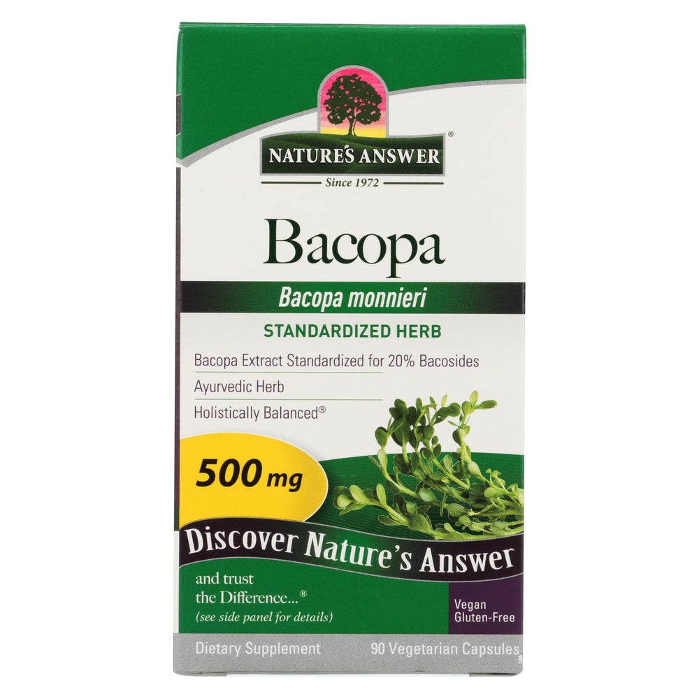 Nature's Answer Bacopa - 500 Mg - 90 Veggie Caps