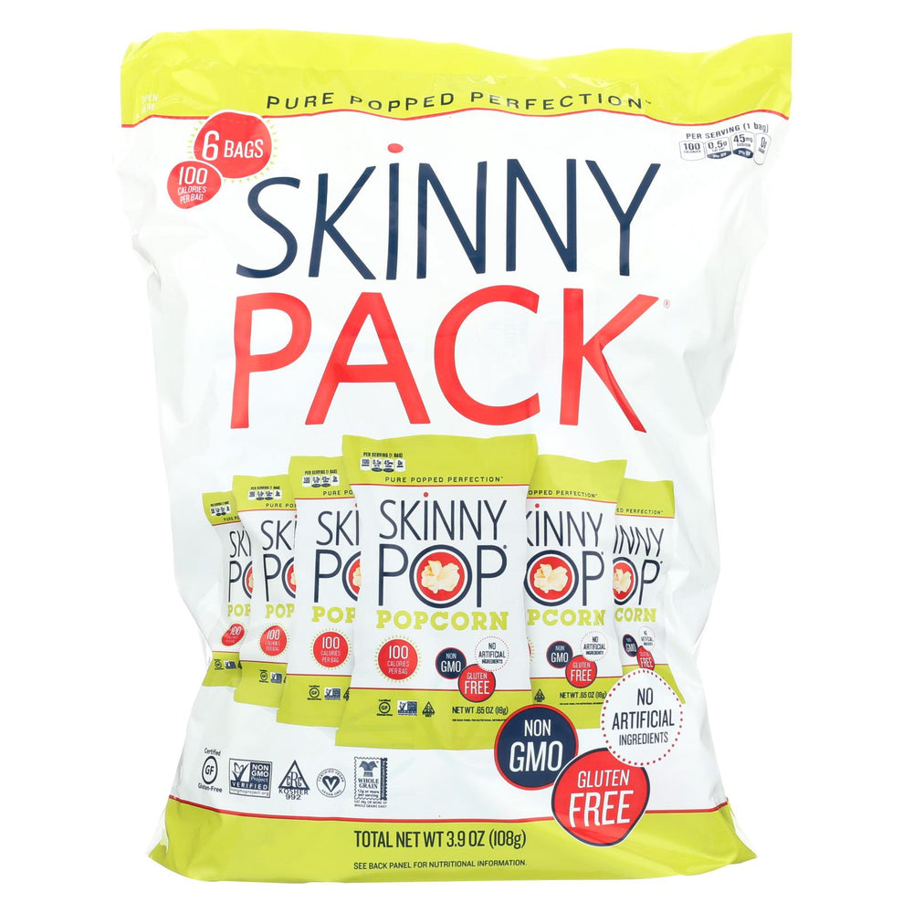 Skinnypop Popcorn 100 Calorie Popcorn Bags - Case Of 10 - 0.65 Oz.