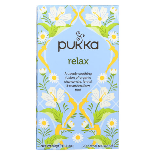Pukka Herbal Teas Relax - Caffeine Free - Case Of 6 - 20 Bags