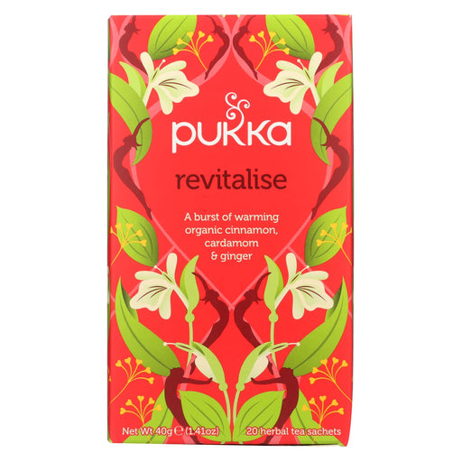 Pukka Herbal Teas Revitalize Organic Cinnamon Cardamom And Ginger Tea - Case Of 6 - 20 Bags