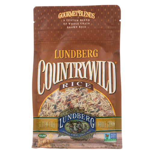 Lundberg Family Farms Country Wild Gourmet Blend Brown Rice - Case Of 6 - 1 Lb.