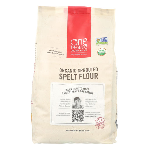 One Degree Organic Foods Sprouted Spelt Flour - Organic - Case Of 4 - 80 Oz.