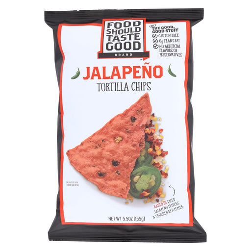 Food Should Taste Good Tortilla Chips - Jalapeno - 5.5 Oz - Case Of 12