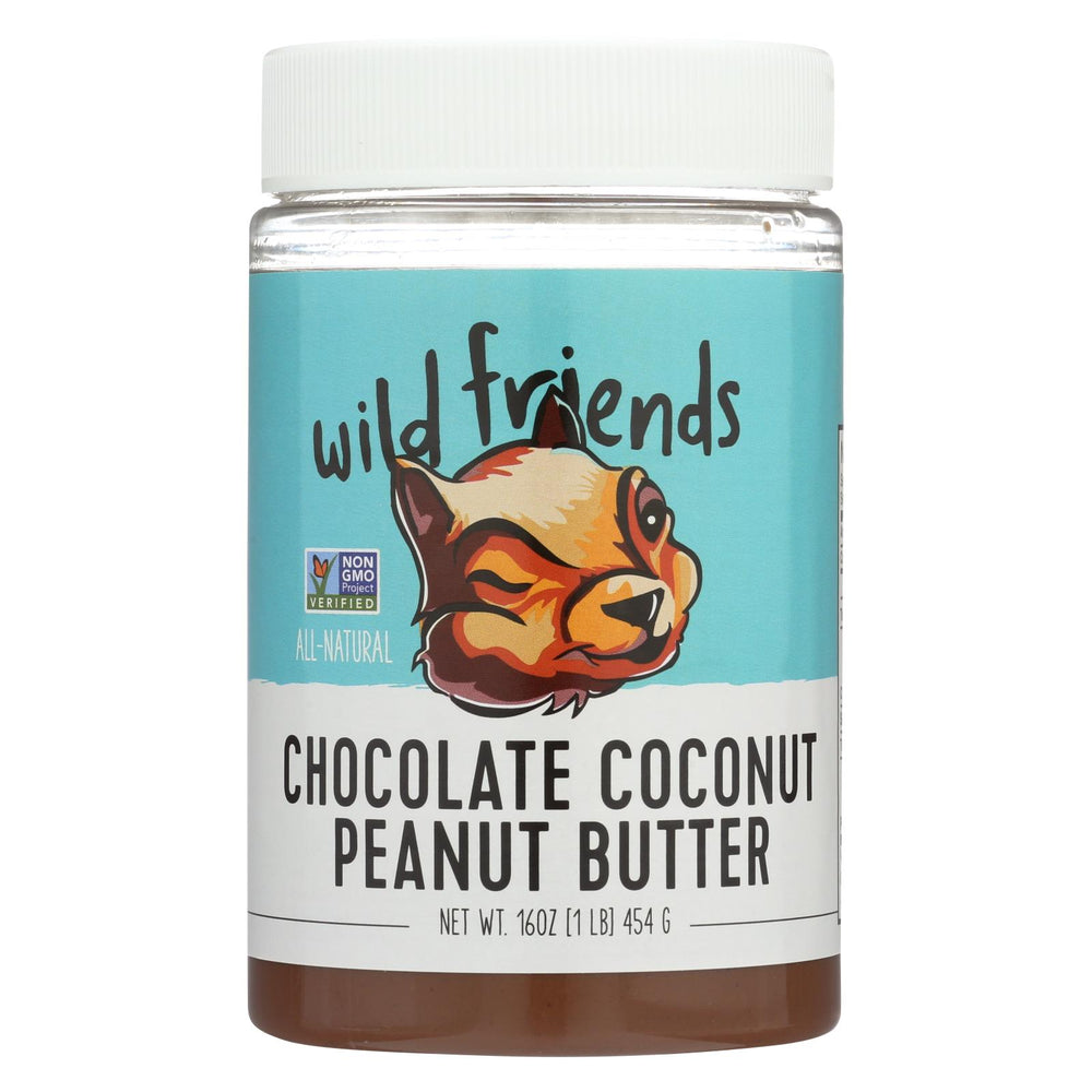 Wild Friends Peanut Butter - Chocolate Coconut - Case Of 6 - 16 Oz.