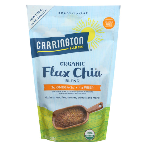 Carrington Farms Flax Chia Blend - Ready To Eat - Case Of 6 - 12 Oz